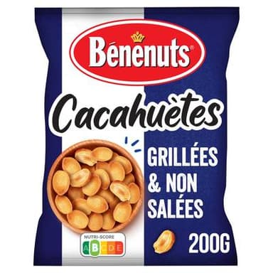 Benenuts Cacahuètes grillées & non salées, 200g