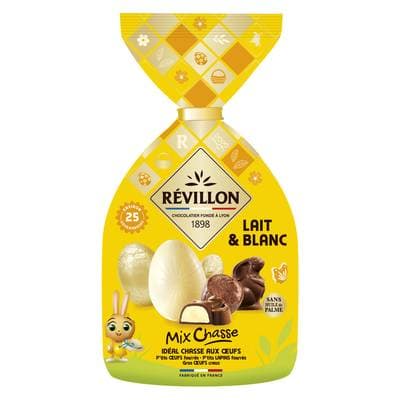 Revillon Assortiment Mix Chasse Chocolat au Lait et Blanc, 280g
