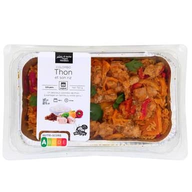 Marin Vendeen Colombo de thon et son riz, Barquette de 750g