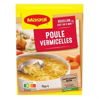 Maggi Soupe Poule Vermicelles déshydratée, 65g