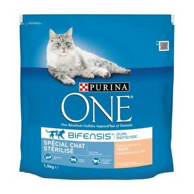 7613035845084 - Purina - One - Croquettes Truite pour chat Adulte Stérilisé
