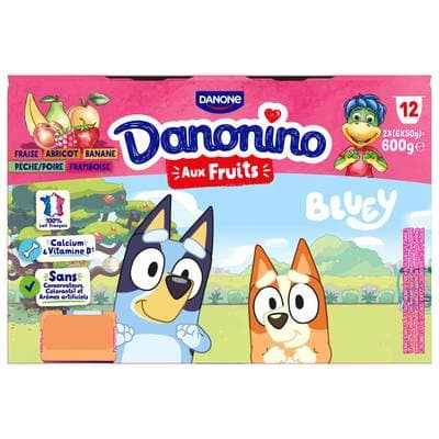 Danonino Petits suisses aux fruits, 12x50g