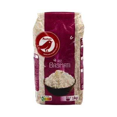 Auchan Riz basmati prêt en 11 min, 1kg