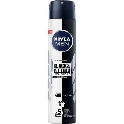 Nivea Men Déodorant spray invisible for black & white power, 200ml