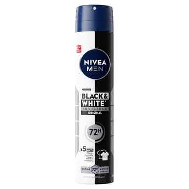 Nivea Men Déodorant spray invisible for black & white power, 200ml