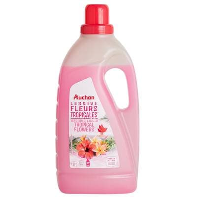 Auchan Lessive liquide Fleurs tropicales, 2L
