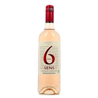 Vin de pays d'Oc rosé IGP Gérard Bertrand, cuvée 6éme Sens, 75cl