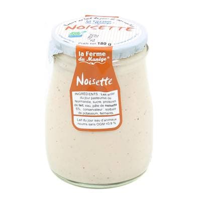 La Ferme du manège Yaourt Noisette au lait entier, 180g