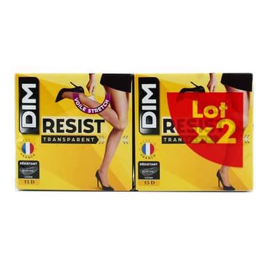 Dim Collant femme noir transparent 15D Beauty, Taille 3 2 paires