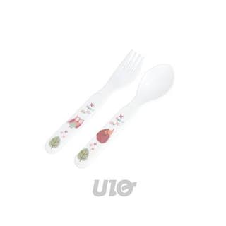 BEBE DOUCEUR Couverts Bébé Forêt Magique Blanc, 2 couverts