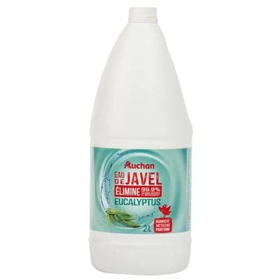 Auchan Eau de javel désinfectant eucalyptus, 2l