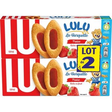Lu La Barquette de Lulu Fraise, 2x120g