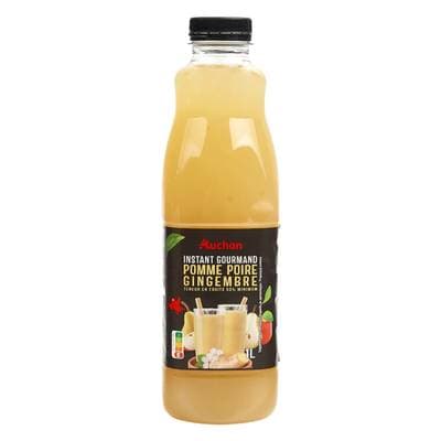 Auchan Boisson au jus de pomme poire gingembre, 1L