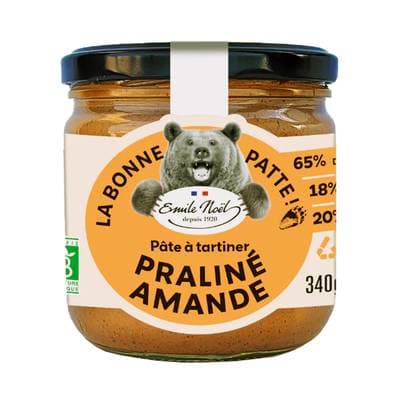 Emile Noël Pâte à tartiner praliné amande bio, 340g