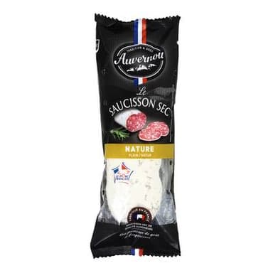 Auvernou Saucisson Sec Nature Qualité Supérieure, 250g