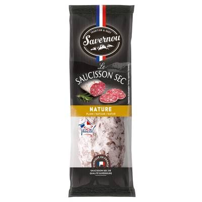 Auvernou Saucisson Sec Nature Qualité Supérieure, 250g