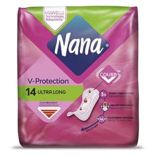 Nana Serviettes hygiéniques Ultra Long, 14 serviettes