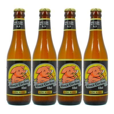 Rince Cochon Bière blonde 8.5°, Lot de 4x33cl