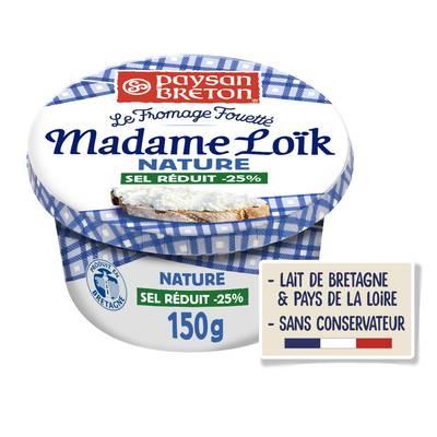 Paysan Breton - Fromage fouetté Madame Loik nature au sel de Guérande sel réduit de 25%