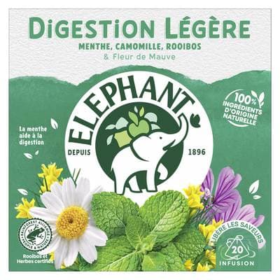 Elephant Infusion Digestion Légère, 20 sachets