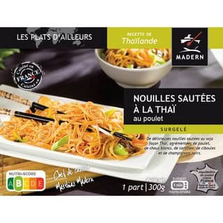 Madern Nouilles sautées à la Thaï au poulet, 300g