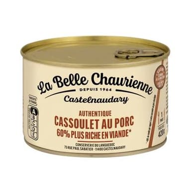La Belle Chaurienne Authentique cassoulet au porc, 420g