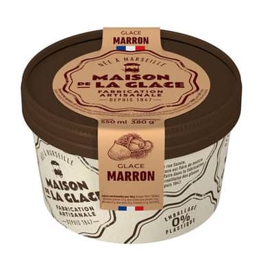 Maison de la Glace Glace artisanale Marrons Clément Faugier, 380g