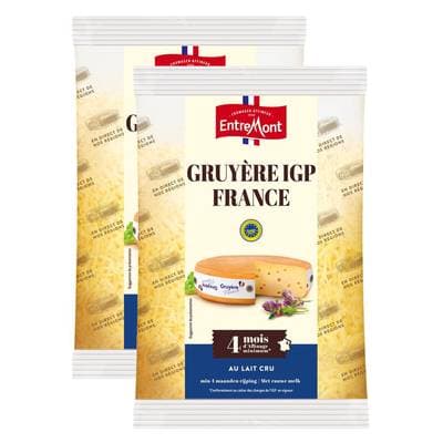 Entremont Gruyère rapé au lait cru IGP, Lot de 2x150g