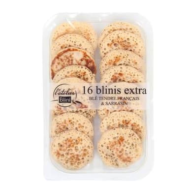 Atelier Blini Blinis Extra - Sarrasin & Blé Tendre, 16 blinis - 135g