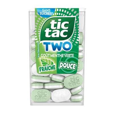 Tic Tac Bonbons Two Menthe Fraîche, 54g