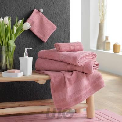 3574388015385 - Douceur D Interieur - Drap de bain épongue unie rose