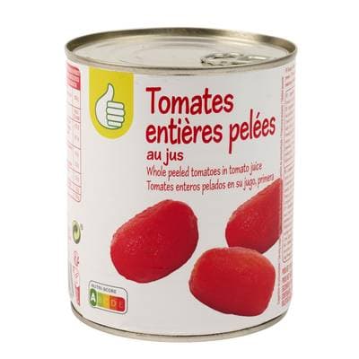 Pouce Tomates entières pelées au jus, 476g