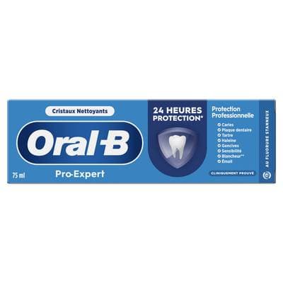 Oral B Dentifrice Pro-Expert Cristaux Nettoyants, 75ml