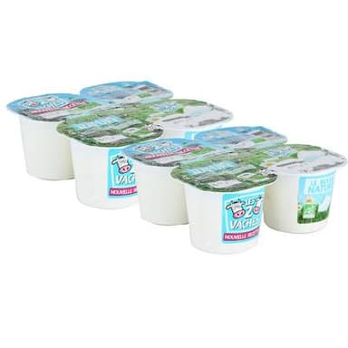 Les 2 Vaches Yaourt Bio Brassé Nature, Lot de 2 - 4x115g
