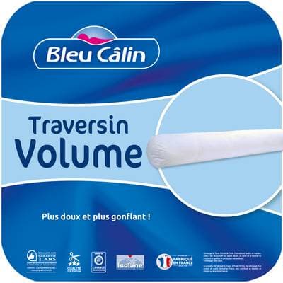 Bleu calin Traversin Volume, 160 cm