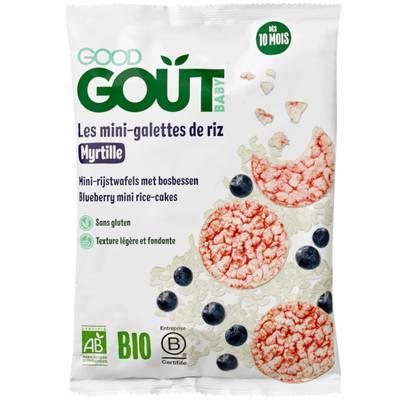 3770002327685 - Good Goût - Mini Galettes de Riz à la Myrtille Bio Bébé Dès 10 mois
