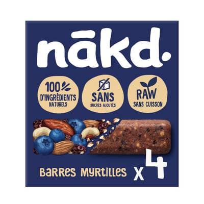 NAKD Barre Myrtilles Blueberry Muffin, 4 barres