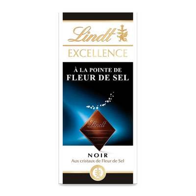 Lindt Chocolat Excellence Noir fleur de sel, 100g
