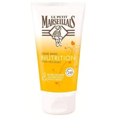Le Petit Marseillais Crème mains réparatrice karité, amande douce et huile d'argan peaux très sèches, 75ml