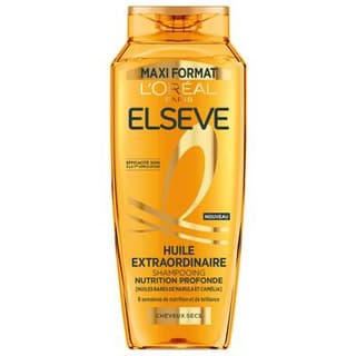 Elsève Shampooing Nutrition Cheveux Secs, 400ml