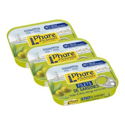 Phare d'Eckmuhl - Filets de Sardine à l'Huile d'Olive extra Bio