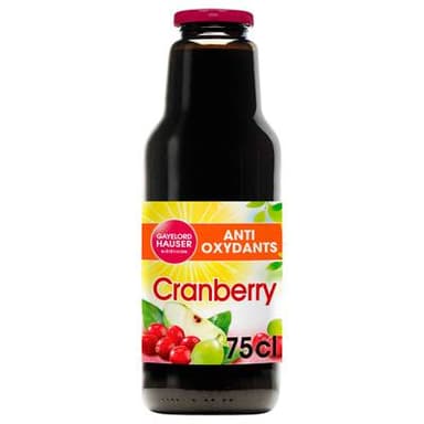 Gayelord Hauser Jus cranberry sans sucres ajoutés, 75cl