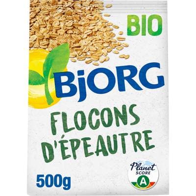 Bjorg Céréales Flocons d'Epeautre Complet Bio, 500g