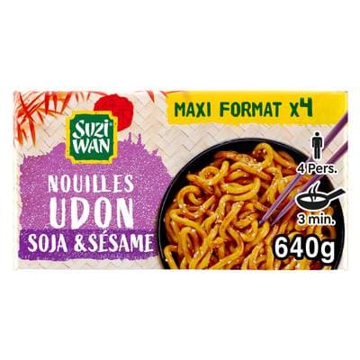 Suzi Wan Nouilles Udon Soja & Sésame, 640g