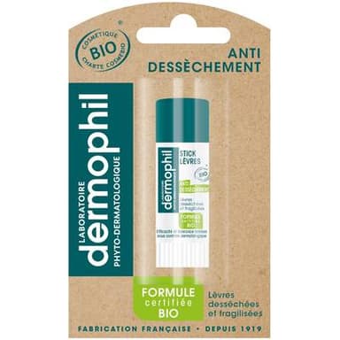 Dermophil Baume à lèvre bio anti dessèchement