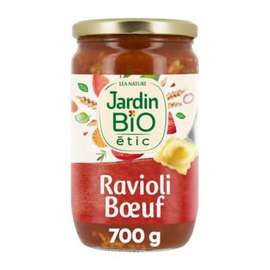 Jardin Bio Etic Ravioli au Boeuf Bio, 700g