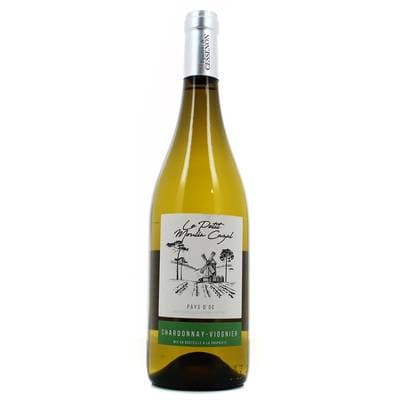 Vin de pays d'Oc Blanc IGP Chardonnay - Viognier le petit moulin Cazal, 75cl
