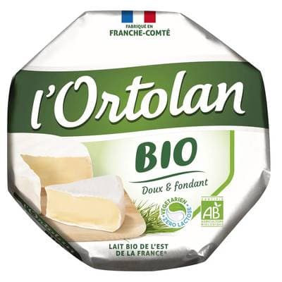 L'Ortolan Fromage à pâte molle bio sans lactose, 250g