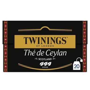 Twinings Thé de Ceylan Scotland, 20 sachets