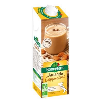 Bonneterre Boisson Amande Cappuccino bio 100% végétal, 1L